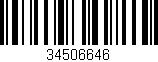 Código de barras (EAN, GTIN, SKU, ISBN): '34506646'