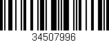 Código de barras (EAN, GTIN, SKU, ISBN): '34507996'