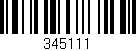 Código de barras (EAN, GTIN, SKU, ISBN): '345111'