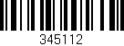 Código de barras (EAN, GTIN, SKU, ISBN): '345112'