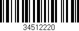 Código de barras (EAN, GTIN, SKU, ISBN): '34512220'