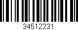 Código de barras (EAN, GTIN, SKU, ISBN): '34512231'