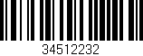 Código de barras (EAN, GTIN, SKU, ISBN): '34512232'