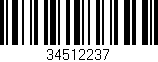 Código de barras (EAN, GTIN, SKU, ISBN): '34512237'