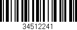 Código de barras (EAN, GTIN, SKU, ISBN): '34512241'