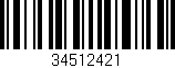 Código de barras (EAN, GTIN, SKU, ISBN): '34512421'