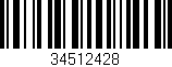 Código de barras (EAN, GTIN, SKU, ISBN): '34512428'