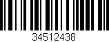 Código de barras (EAN, GTIN, SKU, ISBN): '34512438'