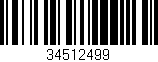 Código de barras (EAN, GTIN, SKU, ISBN): '34512499'