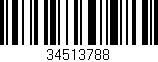 Código de barras (EAN, GTIN, SKU, ISBN): '34513788'