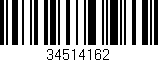 Código de barras (EAN, GTIN, SKU, ISBN): '34514162'