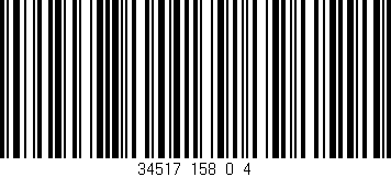 Código de barras (EAN, GTIN, SKU, ISBN): '34517_158_0_4'