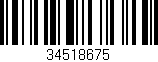 Código de barras (EAN, GTIN, SKU, ISBN): '34518675'