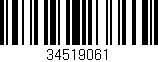 Código de barras (EAN, GTIN, SKU, ISBN): '34519061'