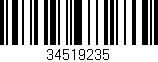 Código de barras (EAN, GTIN, SKU, ISBN): '34519235'