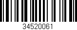 Código de barras (EAN, GTIN, SKU, ISBN): '34520061'