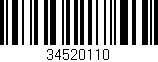 Código de barras (EAN, GTIN, SKU, ISBN): '34520110'