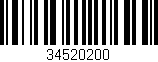 Código de barras (EAN, GTIN, SKU, ISBN): '34520200'