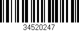 Código de barras (EAN, GTIN, SKU, ISBN): '34520247'