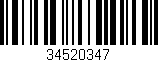 Código de barras (EAN, GTIN, SKU, ISBN): '34520347'