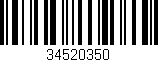 Código de barras (EAN, GTIN, SKU, ISBN): '34520350'