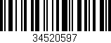 Código de barras (EAN, GTIN, SKU, ISBN): '34520597'