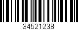 Código de barras (EAN, GTIN, SKU, ISBN): '34521238'