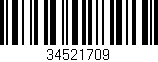 Código de barras (EAN, GTIN, SKU, ISBN): '34521709'