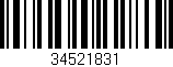 Código de barras (EAN, GTIN, SKU, ISBN): '34521831'