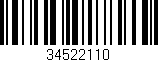 Código de barras (EAN, GTIN, SKU, ISBN): '34522110'