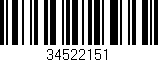 Código de barras (EAN, GTIN, SKU, ISBN): '34522151'