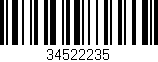 Código de barras (EAN, GTIN, SKU, ISBN): '34522235'