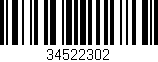 Código de barras (EAN, GTIN, SKU, ISBN): '34522302'
