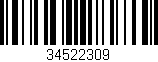 Código de barras (EAN, GTIN, SKU, ISBN): '34522309'