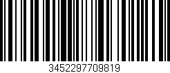 Código de barras (EAN, GTIN, SKU, ISBN): '3452297709819'