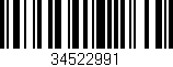 Código de barras (EAN, GTIN, SKU, ISBN): '34522991'