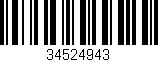 Código de barras (EAN, GTIN, SKU, ISBN): '34524943'