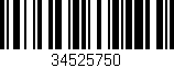 Código de barras (EAN, GTIN, SKU, ISBN): '34525750'