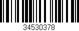 Código de barras (EAN, GTIN, SKU, ISBN): '34530378'