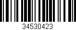 Código de barras (EAN, GTIN, SKU, ISBN): '34530423'