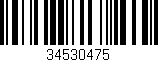 Código de barras (EAN, GTIN, SKU, ISBN): '34530475'