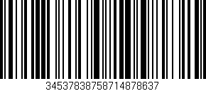 Código de barras (EAN, GTIN, SKU, ISBN): '34537838758714878637'