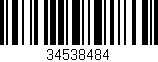 Código de barras (EAN, GTIN, SKU, ISBN): '34538484'