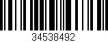 Código de barras (EAN, GTIN, SKU, ISBN): '34538492'