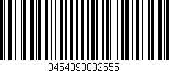 Código de barras (EAN, GTIN, SKU, ISBN): '3454090002555'