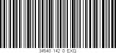 Código de barras (EAN, GTIN, SKU, ISBN): '34540_142_0_EXG'