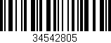 Código de barras (EAN, GTIN, SKU, ISBN): '34542805'
