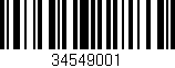 Código de barras (EAN, GTIN, SKU, ISBN): '34549001'
