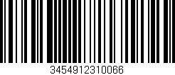 Código de barras (EAN, GTIN, SKU, ISBN): '3454912310066'