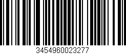 Código de barras (EAN, GTIN, SKU, ISBN): '3454960023277'